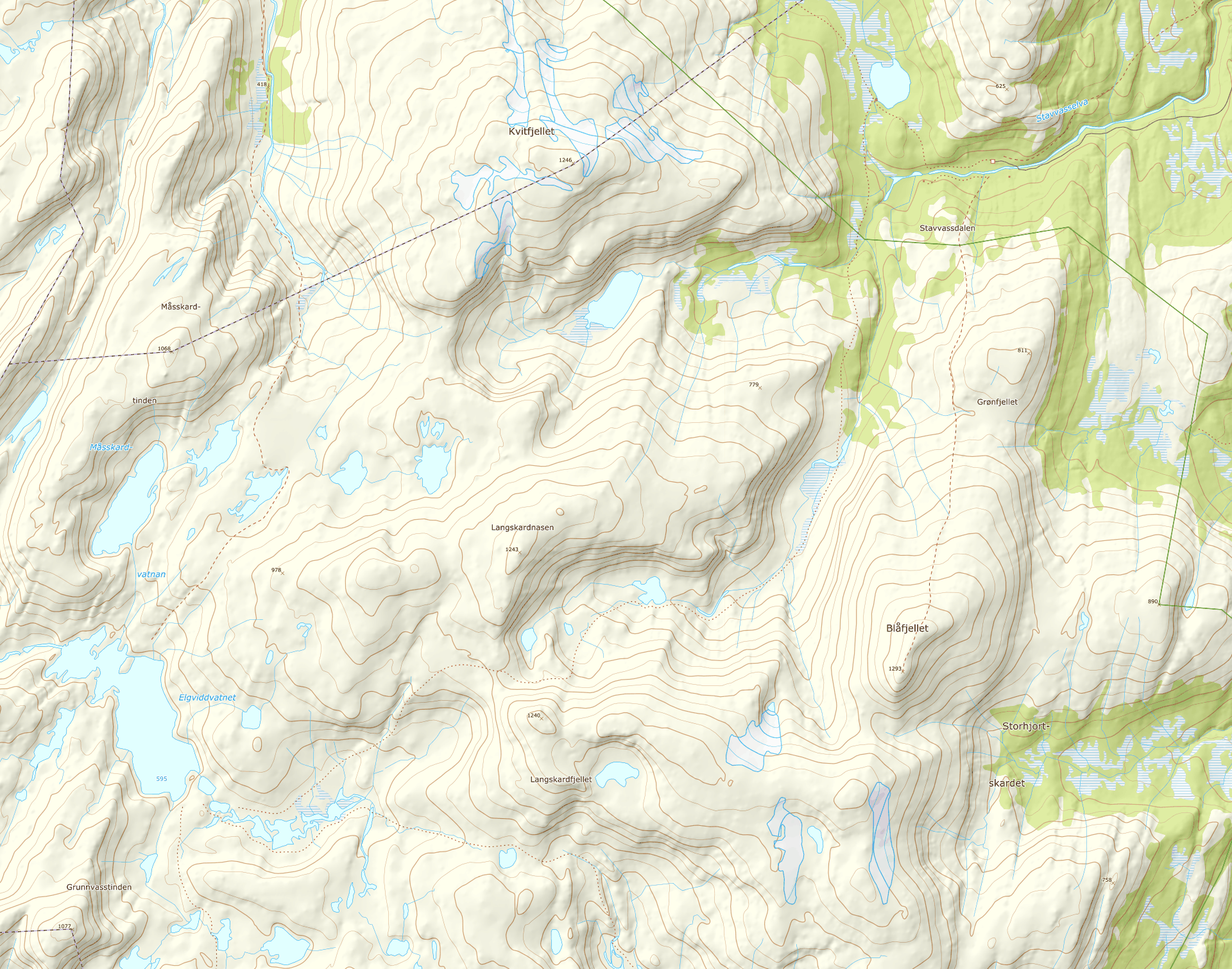 Locator map: Stavassgården, Elgviddevatnet